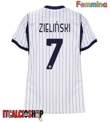 Inter Milan Piotr Zielinski #7 Seconda Maglia Femmina 2026-27 Manica Corta